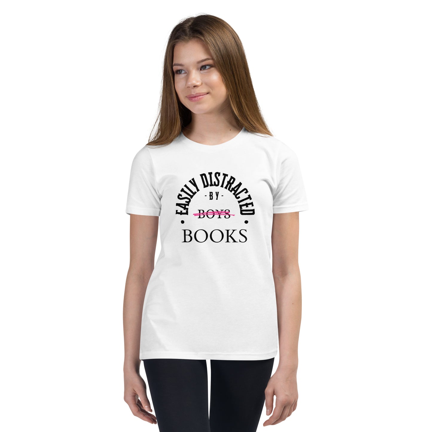 Easily Distracted By Books Youth T-Shirt